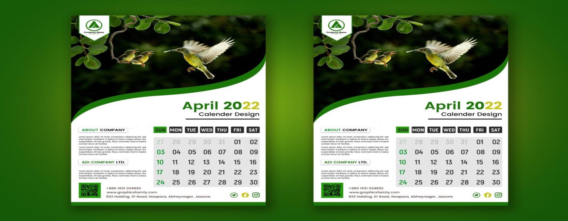 Calendar Design